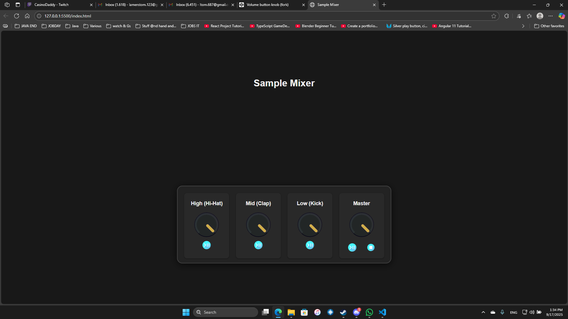 Sample Mixer project