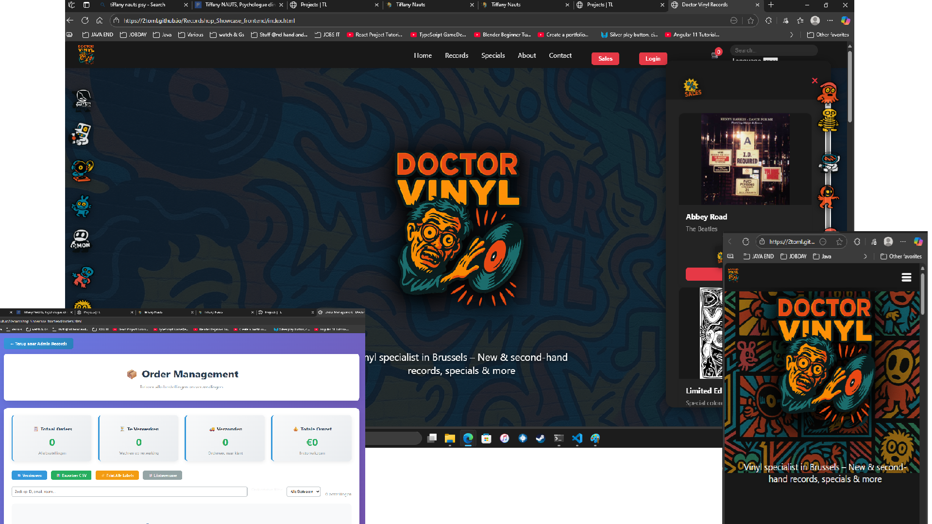 Vinyl webshop project